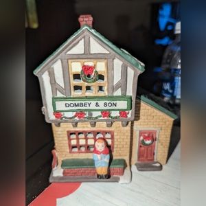1991 lemax dombey & son Christmas village house 7x6x4 in no light
